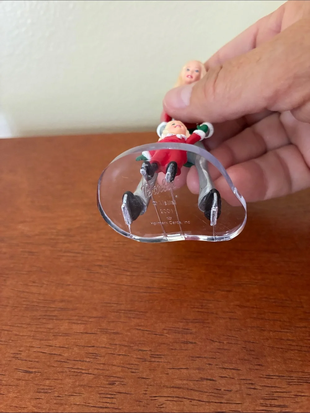 2001 Hallmark Keepsake “Barbie And Kelly On The Ice” Christmas Tree Ornament
